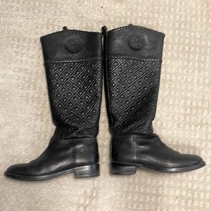Tory Burch Marion Riding Boots - mestizo/tumbled leather. Great condition